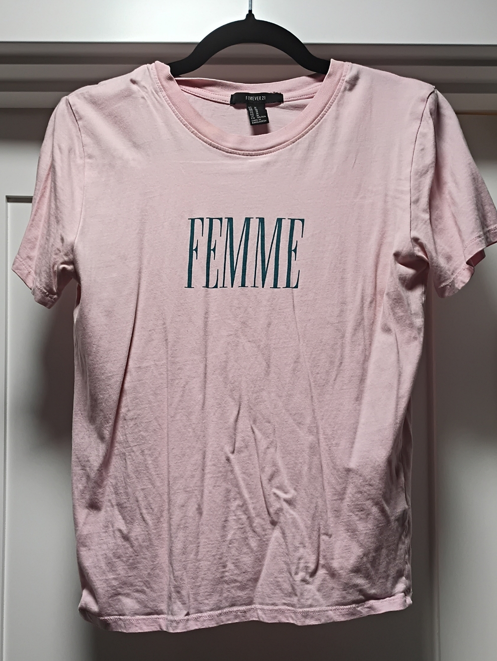 Forever 21 Pink FEMME Graphic Short Sleeve Tee